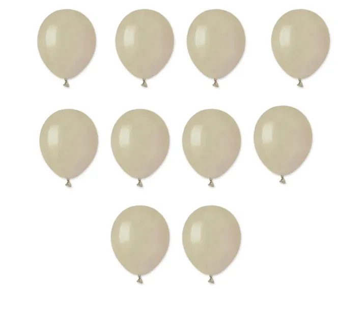 małe balony beżowe boho pastelowe Latte 5' (12cm) - 10 szt