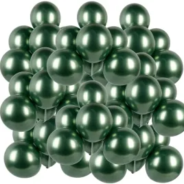 balony-metalizowane-zielone-chrom-30-cm-50-szt