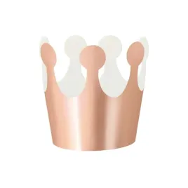 korona-papierowa-na-urodziny-rose-gold-rozowe-zloto-czapeczki-6-szt