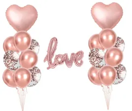balony-rose-gold-dekoracje-na-slub-walentynki