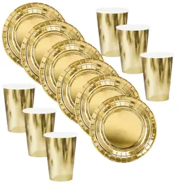 komplet-zlote-talerzyki-i-kubeczki-papierowe-jednorazowe-12-elementow
