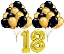 zestaw-balonow-zloto-czarne-balony-18-urodziny