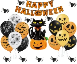 zestaw-balony-dekoracje-na-halloween-baner-dynia-pajaki