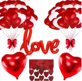 dekoracja-na-walentynki-balony-czerwone-serca-love