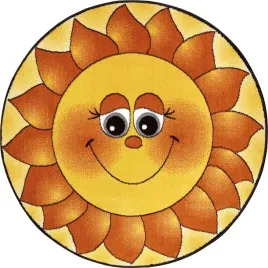 zolty-okragly-miekki-dywan-dzieciecywzor-sloneczko-kolo-80cm