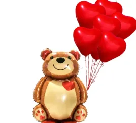 dekoracje-na-walentynki-balony-serca-czerwone-balon-mis-duzy-serce