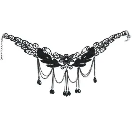 naszyjnik-gotycki-choker-koronkowy-czarny-kamienie-halloween-akcesoria