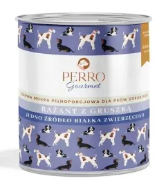 perro-gourmet-monobialkowa-karma-mokra-bazant-z-gruszka-800g-dla-psa