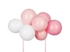 balonowy-topper-na-tort-rozowy-balony-29-cm