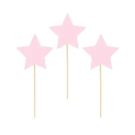 pikery-dekoracje-potraw-babeczek-rozowe-gwiazdki