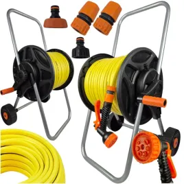 waz-ogrodowy-na-wozku-beben-zwijacz-zestaw-podlewanie-zraszacz-1-2-50m