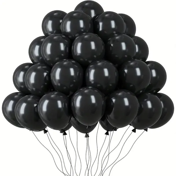 Halloween czarne balony -50 szt Zestaw Dekoracji nBalony na Halloween