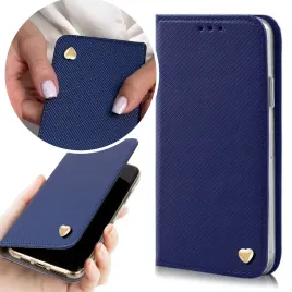 etui-magnetyczne-granat-do-realme-c67-4g-obudowa-potrfel-zlote-serduszko