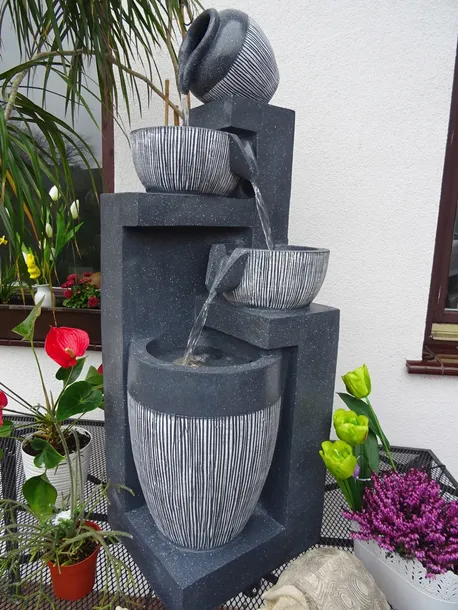 FONTANNA OGRODOWA - DEKORACYJNA " A D A " wys.117cm ! ośw. LED !