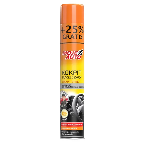 MOJE AUTO Preparat do czyszczenia Kokpitu Błyszczący Cytrynowy 750ml