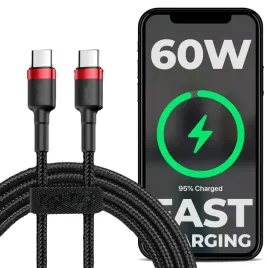 kabel-usb-c-typ-c-mocny-60w-fast-charging-1m-nylonowy-oplot-iphone-15
