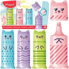 zakreslacze-pastelowe-mini-kawaii-markery-4-kolory-zwierzaki-1-5mm-maped