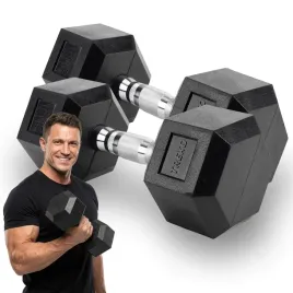 hantel-ogumowany-xtrexo-hex-10-kg-antyposlizgowosc-heksagonalne