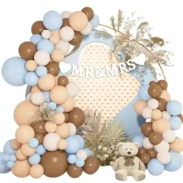 balony-wesele-girlanda-balonowa-boho-champagne-dekoracja-sali-mr-and-mrs
