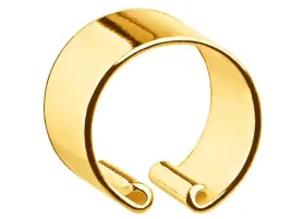 nausznica-zlota-gladka-kolczyk-zaciskowy-srebro