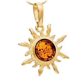 zloty-wisiorek-slonce-srebro-z-bursztyn-lancuszek