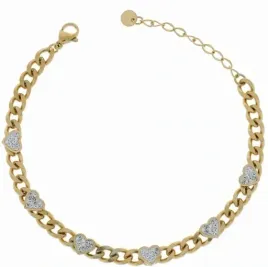 bransoletka-stal-chirurgiczna-lancuch-serce-zlota