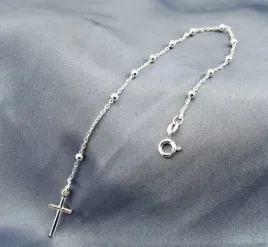 srebrna-bransoletka-z-krzyzem-dziesiatka-rozanca