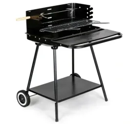 grill-ogrodowy-weglowy-ruszt-duzy-kolka-polki-drewno-przenosny-regulacja