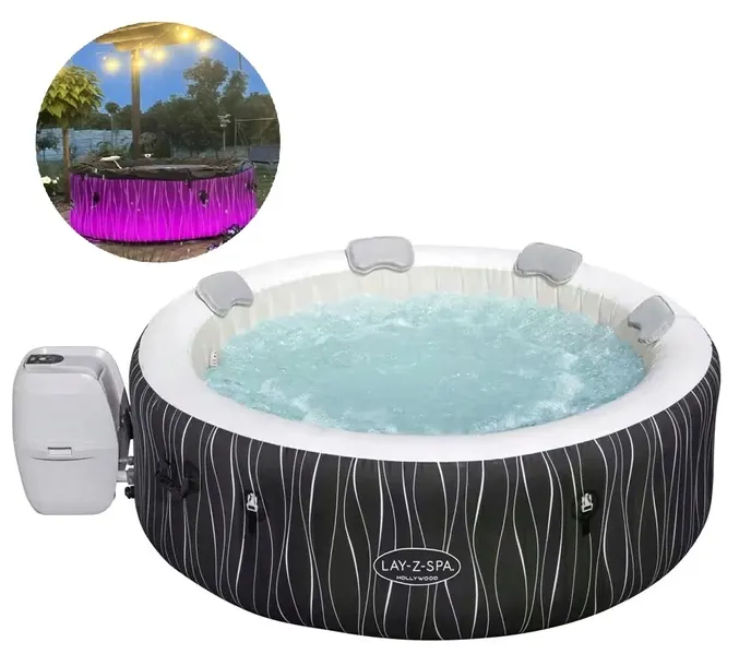 Podświetlane ogrodowe JACUZZI 6 osób Paris BESTWAY