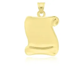 zlota-zawieszka-585-gladka-grawer-wisiorek-damski-papirus