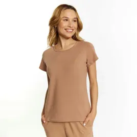 t-shirt-damski-golden-queen-camel