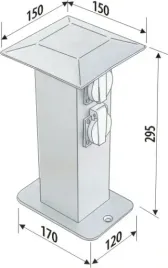 elektryczny-slupek-ogrodowy-z-gniazdami-zasilajacy