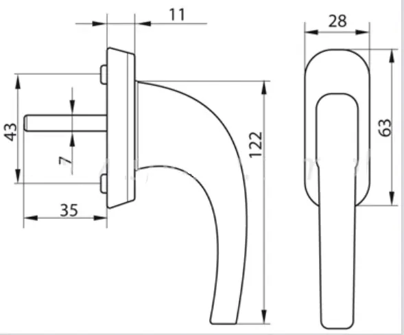 klamka-okienna-do-okien-okna-pcv-braz-stan-nowy