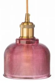 lampa-wiszaca-sufitowa-szklana-bell-czerwona