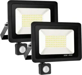 2x-naswietlacz-led-halogen-50w-z-czujnikiem-ruchu-zimny-premium