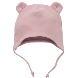 czapka-niemowleca-bawelniana-wiazana-rozowa-pinokio-hello