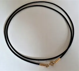 rzemyk-czarny-zapiecia-srebro-925-pozlacane-45-cm