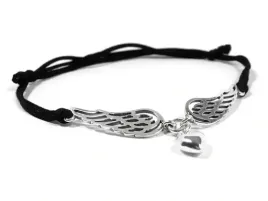 srebrna-bransoletka-sznurkowa-serce-aniola-ze-srebra-proby-925