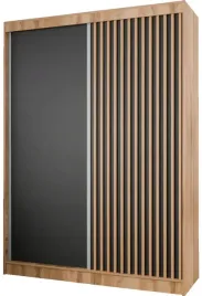 szafa-dwudrzwiowa-przesuwna-bez-lustra-150x215x61cm-z-lamelami-polki-drazek