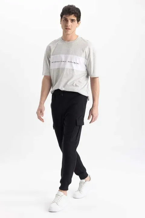 czarne-klasyczne-luzne-spodnie-dresowe-kieszenie-gumka-defacto-m-stan-nowy