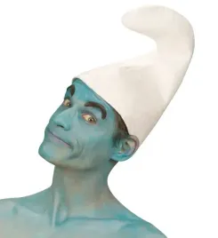 czapka-biala-skrzata-skrzat-gnom-niebieski-ludzik