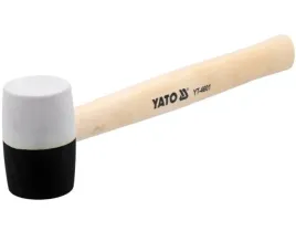 yato-mlotek-gumowy-czarno-bialy-z-drewnianym-trzonkiem-340-g-yt-4601