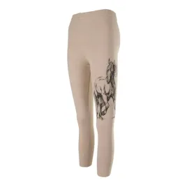 dziewczece-legginsy-bezowe-z-nadrukiem-czarny-kon-tup-tup-r-128