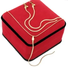 komplet-zloty-2-cz-krawatka-zmijki-stal-chirurgiczna-316-l