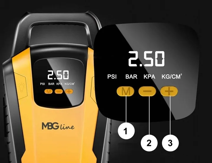 kompresor-samochodowy-sprezarka-120w-12v-led-lcd-mgb-3650-35l-min-adapter-stan-nowy-stan-opakowania-oryginalne