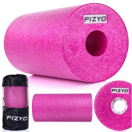 roller-walek-do-masazu-rehabilitacji-fizyo-epp-fitness-gladki-rozowy-30cm