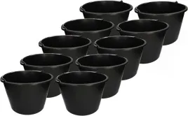 zestaw-10szt-wiadro-budowlane-gospodarcze-do-zaprawy-plastikowe-czarne-20l