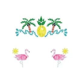 naklejki-na-twarz-krysztalki-hawaje-wakacje-tropikalne