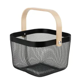 uniwersalny-kosz-czarny-organizer-z-drewniana-raczka-na-piknik-kwadratowy