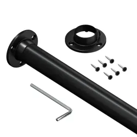 drazek-na-ubrania-do-garderoby-szafy-fi-25-mm-100-cm-2-rozety-czarny
